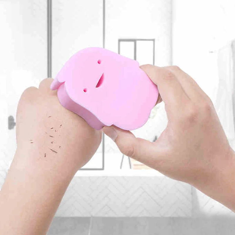 Лидер продаж 2019 отшелушивающая губка для ванны душа в форме мультяшного героя