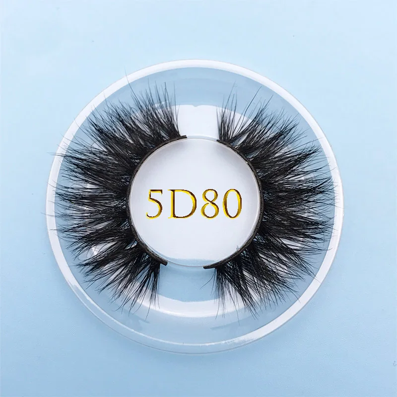 5D80 MIKIWI Заказная коробка 5D-84 настоящие норковые ресницы толстые натуральные длинные накладные ресницы большой объем норковые ресницы мягкие драматические ресницы - Цвет: 5D80