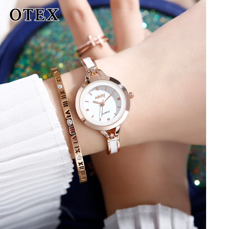 Женские кварцевые часы простой маленький циферблат ювелирное изделие пряжка