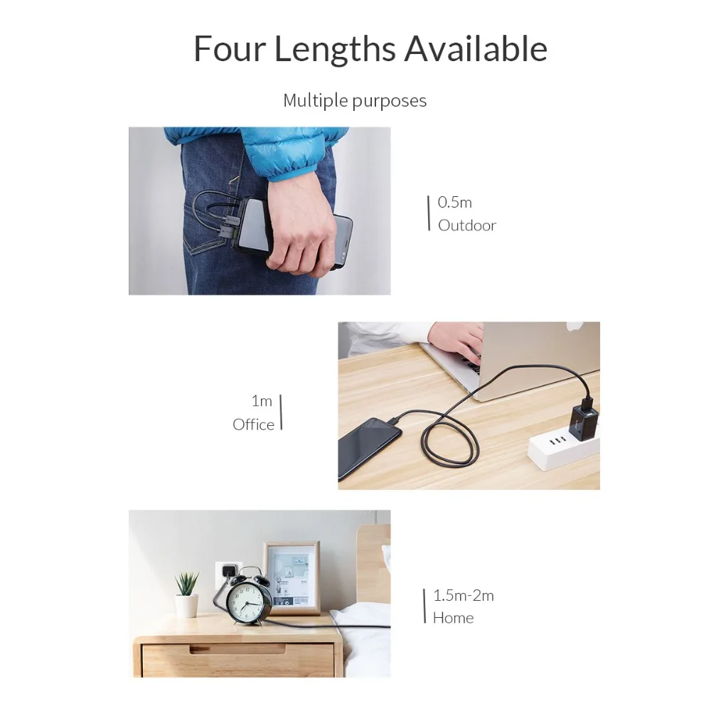 зарядный кабель orico usb c для huawei xiaomi каб