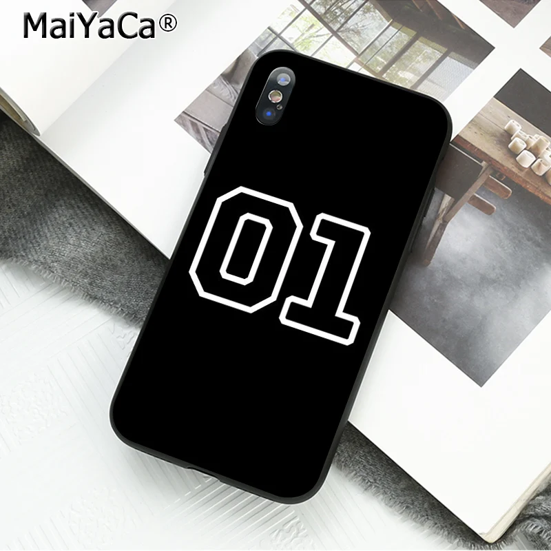 A15 MaiYaCa счастливое число и буква чехол для телефона iphone 11 Pro 11Pro MAX 8 7 6S Plus X XS MAX 5 5S SE XR - Цвет: A15
