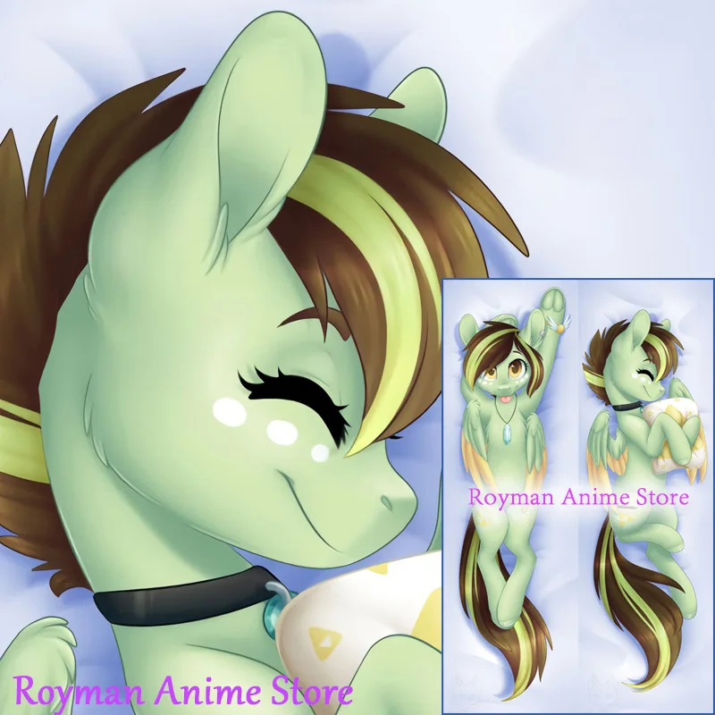 Двусторонняя наволочка для подушки Dakimakura из аниме Akane MLP с пушистым рисунком в