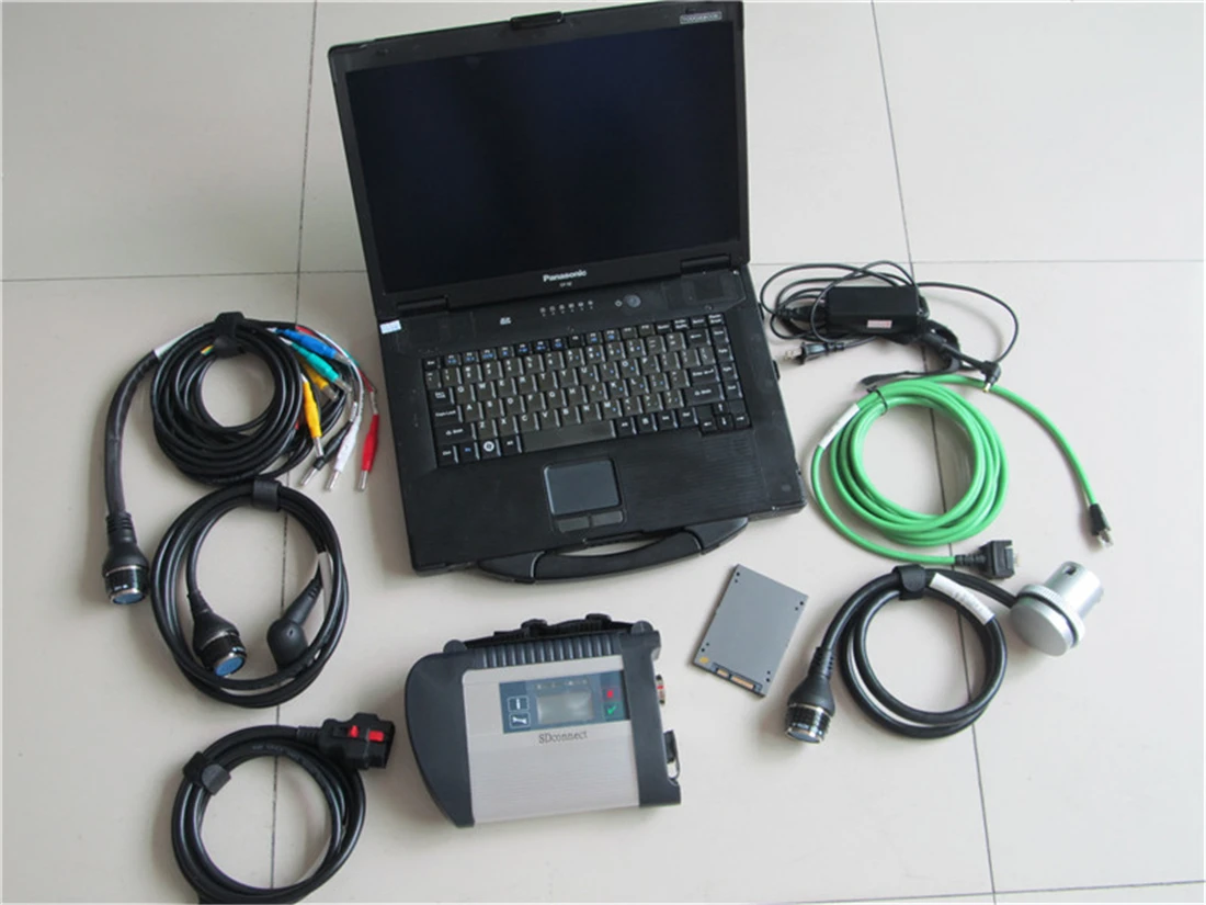 CF52+ MB Star C4 SD подключения+ SSD,12 с системой диагностики HHTwin компактный мультиплексор для диагностики 4 Mercede для диагностики MB