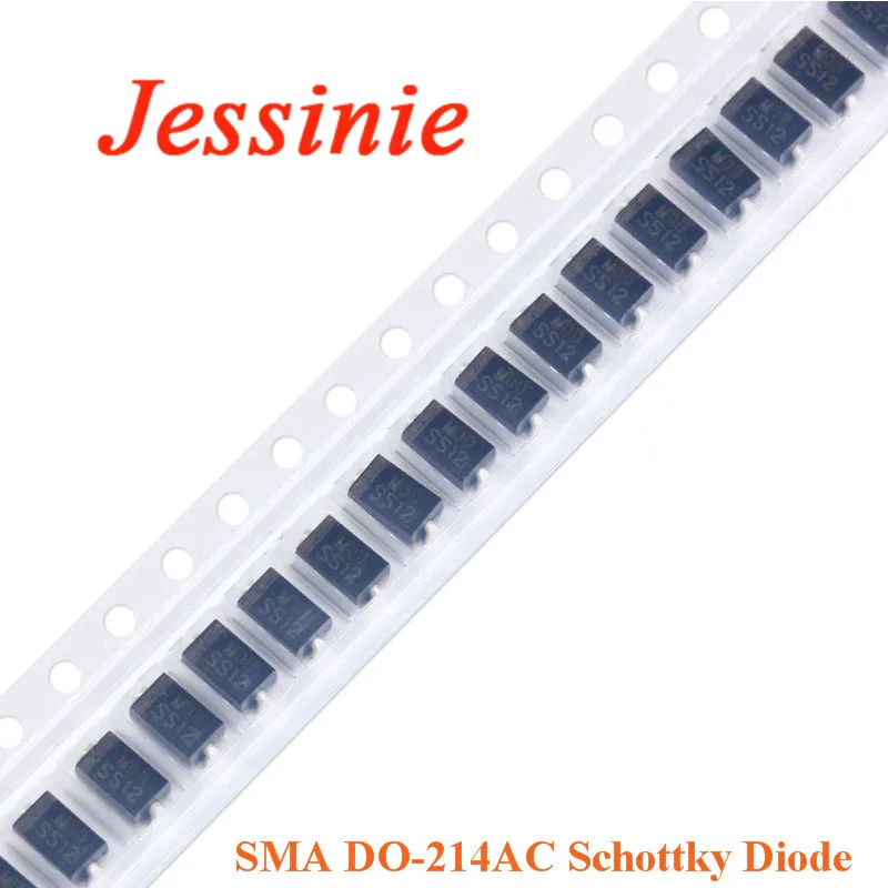10 шт., SMA DO-214AC SMD Schottky Diode SS2200 SS510 SS210 SS110 SS56 SS54 SS36 SS34 SS26 SS24 SS16 SS14 SS12