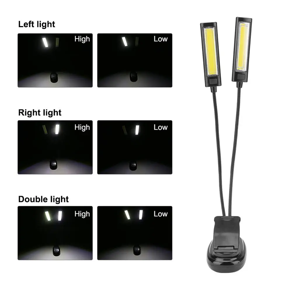 SANYI Регулируемая Настольная лампа для чтения настольная планшета 2 светодиода