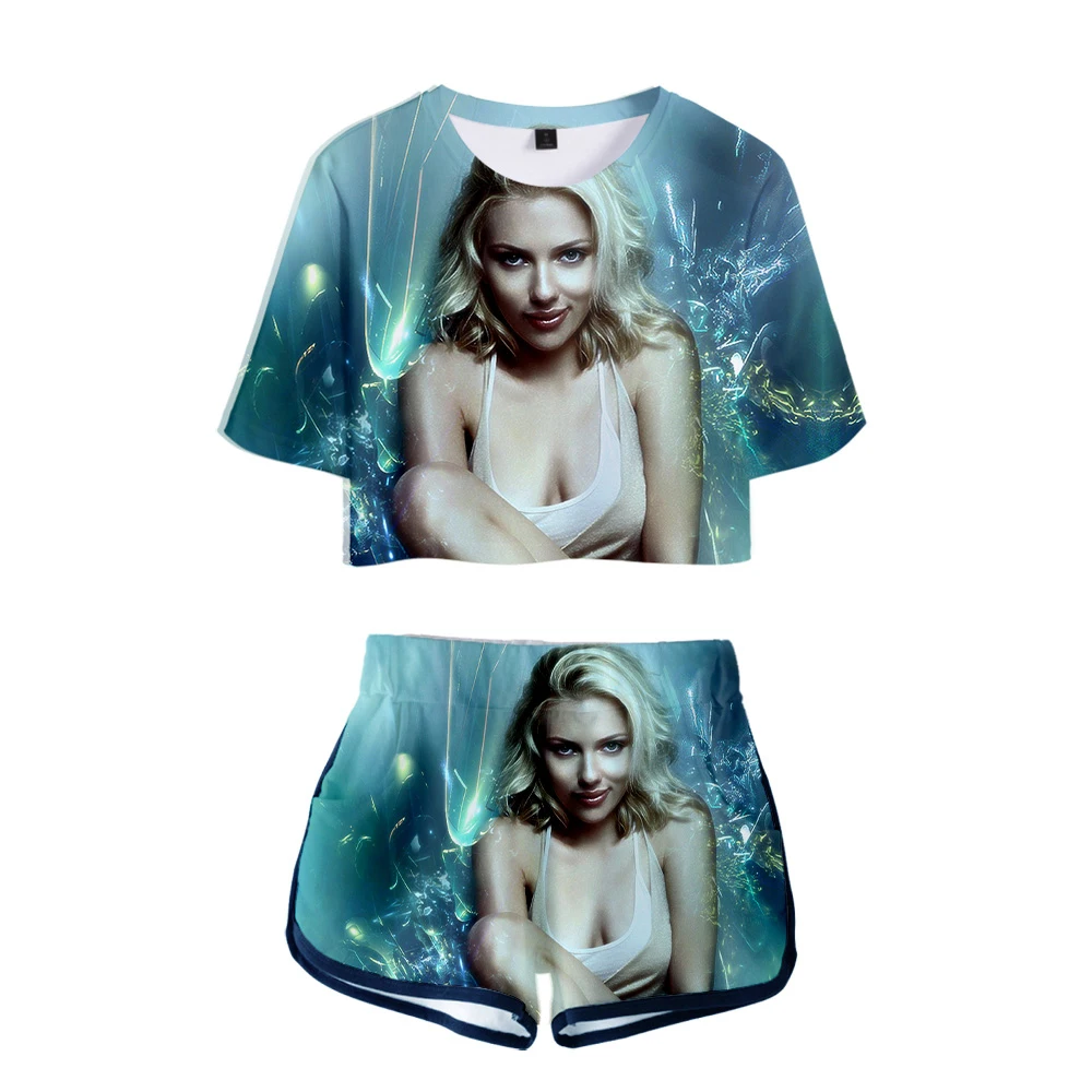 Скарлетт Юханссон американская актриса комплект из двух частей модная летняя