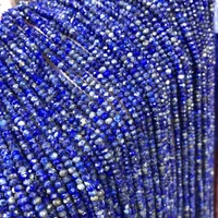 natural stone beads small faceted beads lapis lazuli loose spacer beads for jewelry making bracelet necklace diy accessories