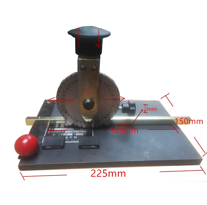 

Ручной принтер для этикеток, ручной маркировочный станок для металлических знаков с круглыми стальными колесами для надписей