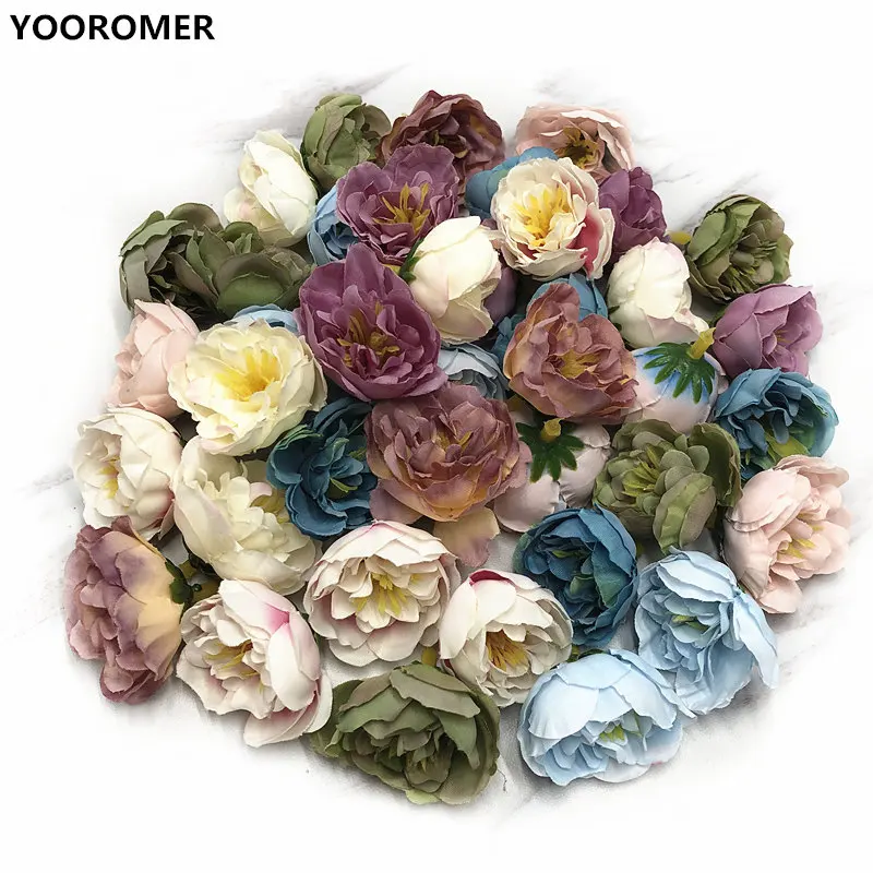 YOOROMER 10 шт. маленький цветок пиона украшение для головы искусственный сделай сам