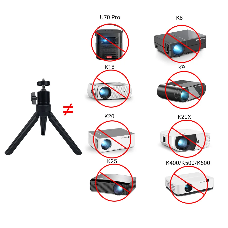 Портативный Настольный Штатив BYINTEK для проектора P7 P20 P30 R15 R19 U30 U50 и т. д. |