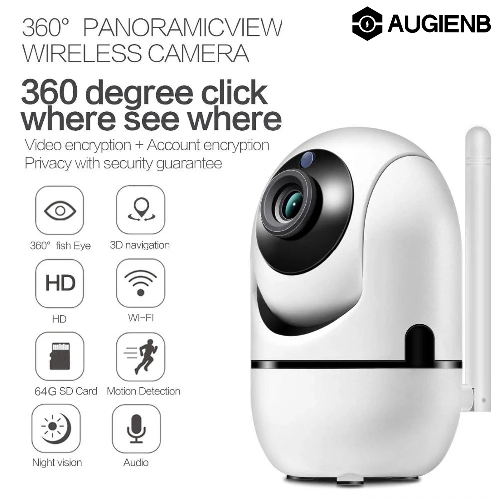 Ip-камера 1080 P, Wi-Fi, беспроводной детский монитор, домашняя камера видеонаблюдения, двухсторонняя аудио камера ночного видения, CCTV, дропшиппинг