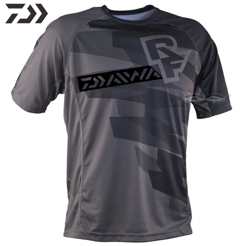 

2021 New Daiwa Clothing Fishing TShirts Long Sleeve Fishing Clothes Anti-UV O-Neck Breathable Thin Cycling Shirt Fishing Jersey