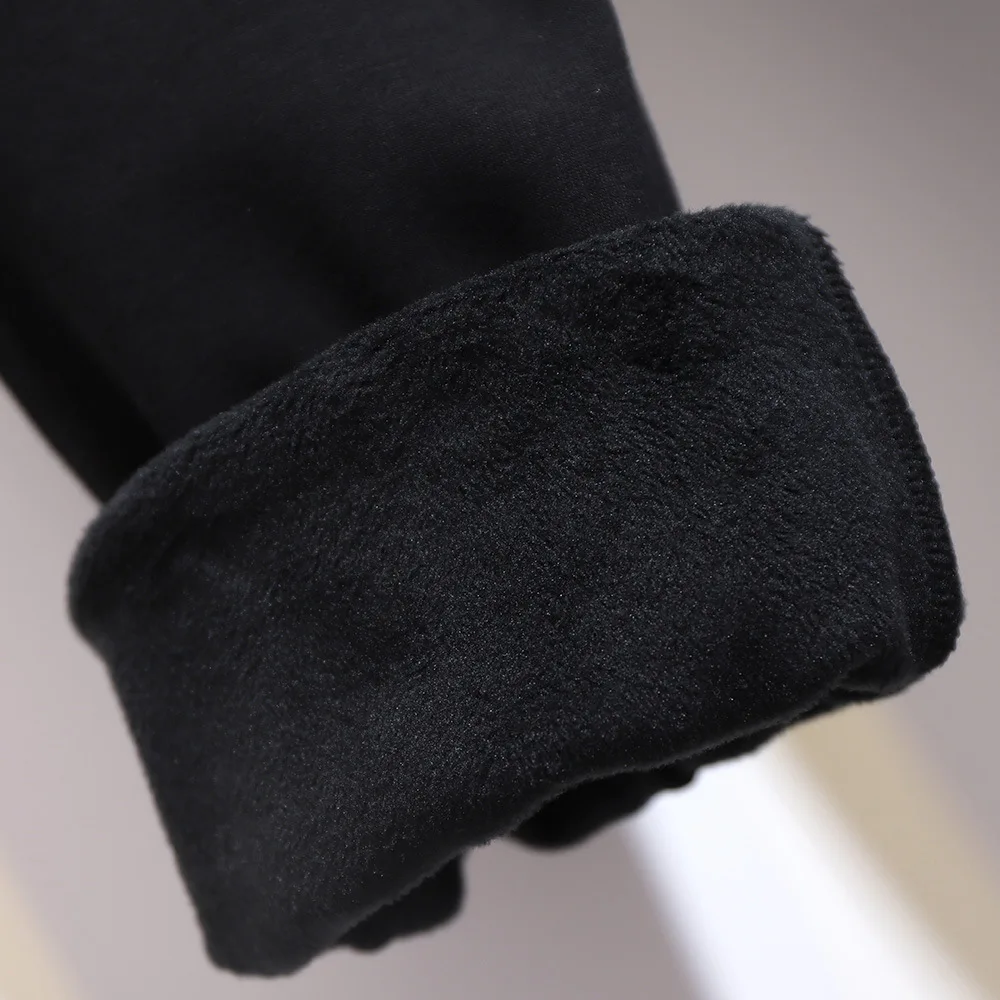 

2021autumn winter plus size sports pants for women large thick velvet wool casual loose keep warm long trousers 4XL 5XL 6XL