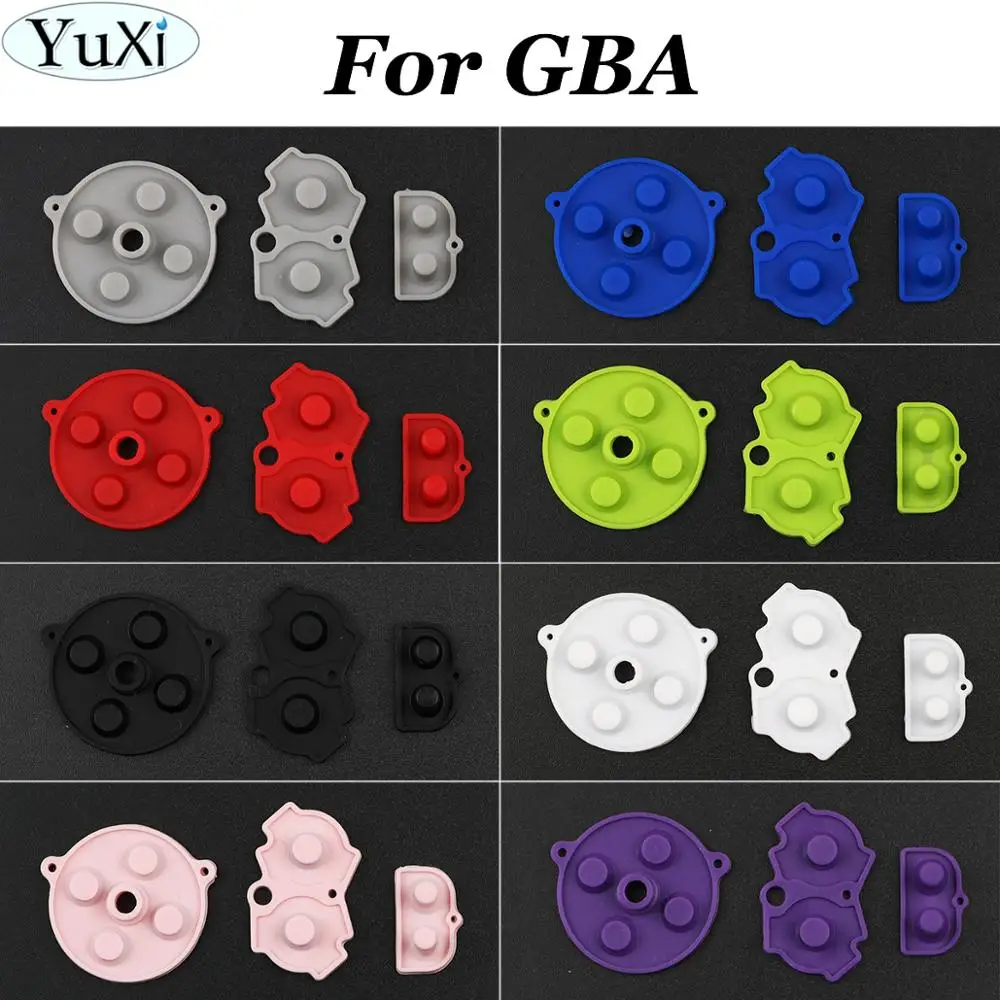 YuXi 8 видов цветов Резиновый проводящий кнопки AB D pad для Nintendo for Gameboy Advance GBA