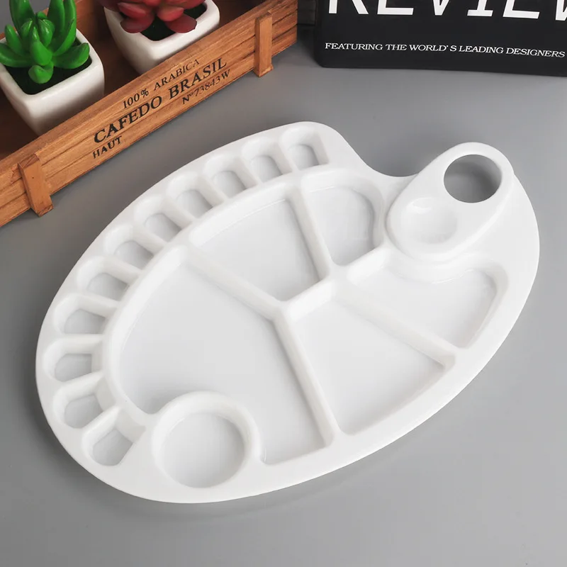 EZONE Палетка для рисования с 14/17 отверстиями картина маслом палитра цветов воды