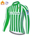 Велосипедная кофта с длинным рукавом ProTeam Betis, Мужская зимняя теплая флисовая велосипедная кофта с длинным рукавом для велоспорта