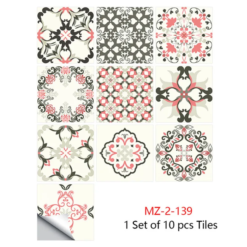 10 шт. марокканские ретро дома Стикеры стены пол Переводные водонепроницаемые