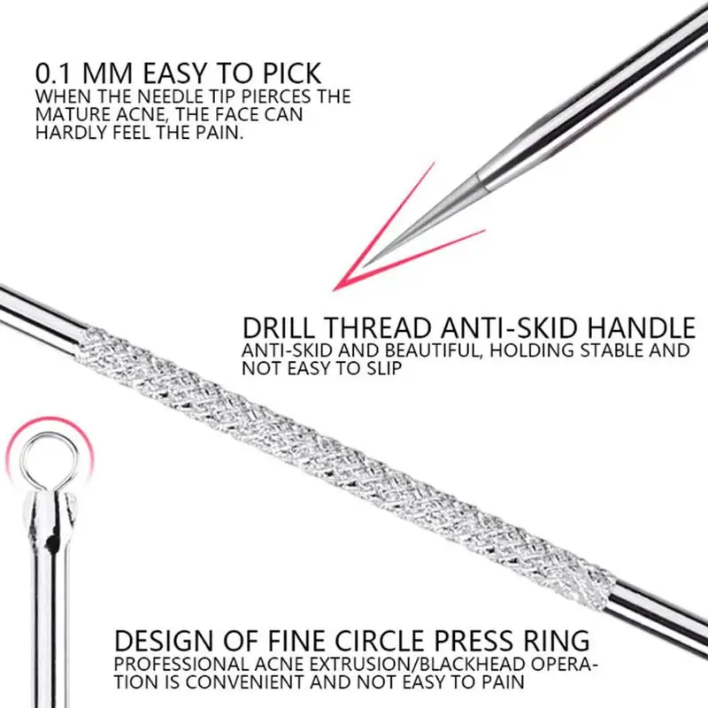 4 шт. набор для удаления чёрных точек и прыщей на лице|Устройство ухода за кожей