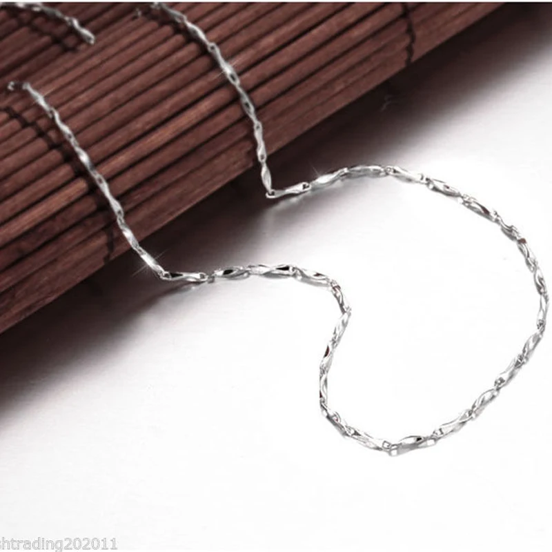 Ingot Chain Тонкие посеребренные 9 Стильные цепочки ювелирных изделий 16 дюймов 18 дюймов Индивидуальные ювелирные изделия для мужчин и женщин DIY цепочки ожерелье - Окраска металла: Ingot Chain