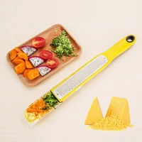 citrus lemon zester cheese grater with catch container for cheese lemon ginger garlic vegetables fruits cheese knife cheese