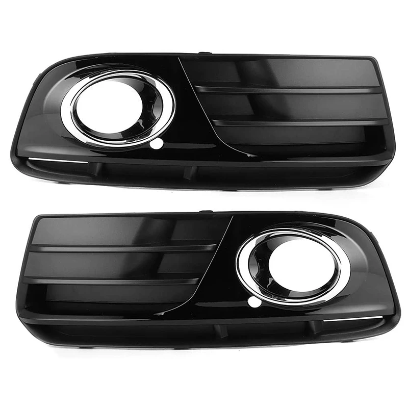 

Car Lamp Cover Grille Left+Right Side 1 Pair Fog Light Grille Car Accessory Replacement for Q5 2013-2016 8R0807682J