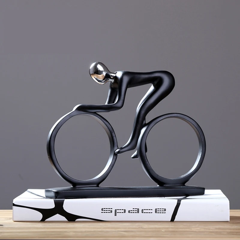 

Abstract Modern Decoration Simple Resin Creative Rider Home Furnishing Office For Living Room TV Cabinet Art Sculpture Figure