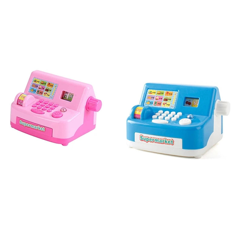 

Simulated Electronic Shop Toy,Supermarket Small Home Appliance Cash Register Toy,Counting Toy for Kids Banking Play