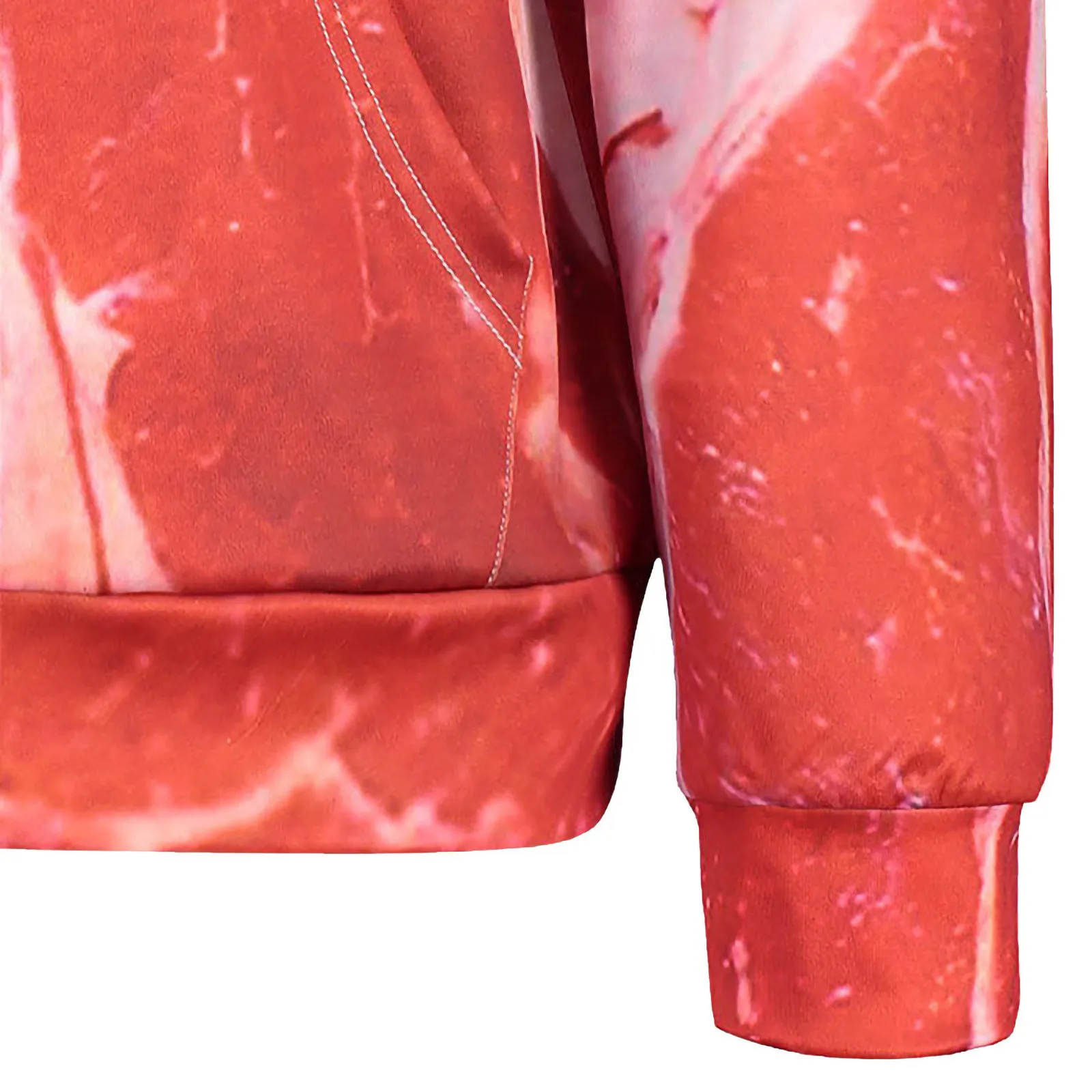 Мужская толстовка унисекс с объемным принтом пуловер длинными рукавами