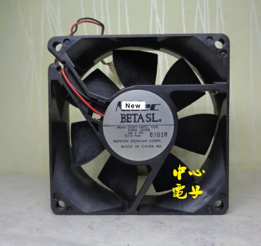 

for Nidec D08T-24PU 03S DC 24V 0.13A 80x80x25mm Server Cooling Fan