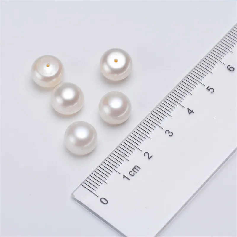 Бусины Из Натурального пресноводного жемчуга 6 13 мм круглой формы белого