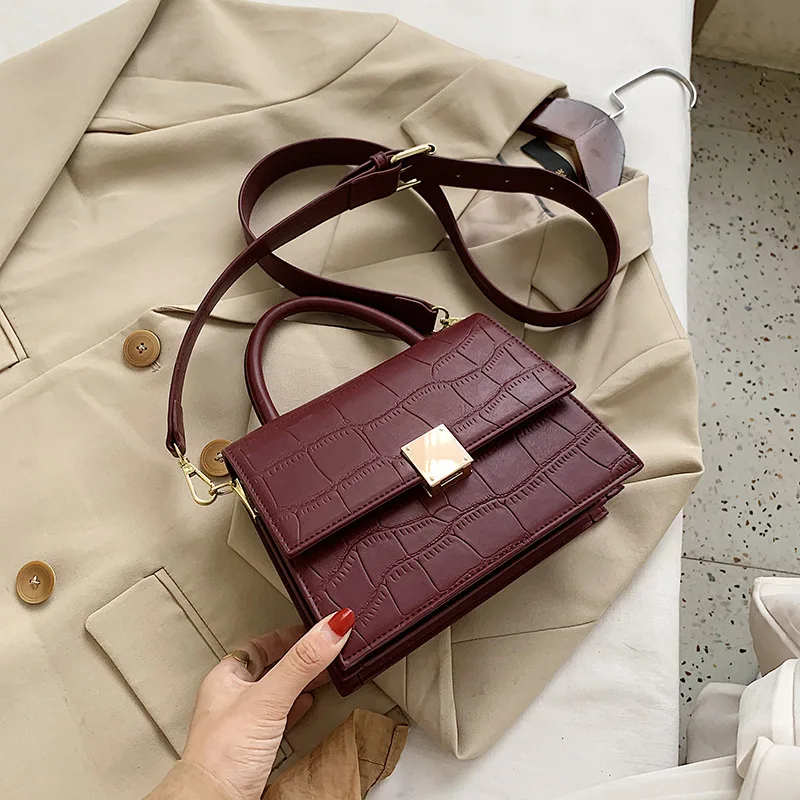 

High Quality All-match Small Bag 2020 New Trendy Fashion Ladies Simple Shoulder Bag Popular Texture Messenger Small Square Bag