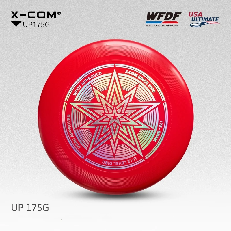 X COM Professional Ultimate Flying Disc сертифицированный WFDF 175g 4 цвета с сумкой для
