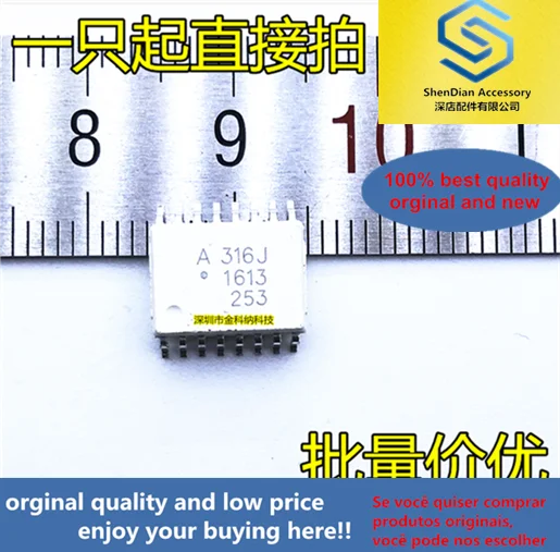 5 шт. только оригинальная новинка SMD оптопара A316J HCPL 316J SOP16 логическая Выходная IGBT