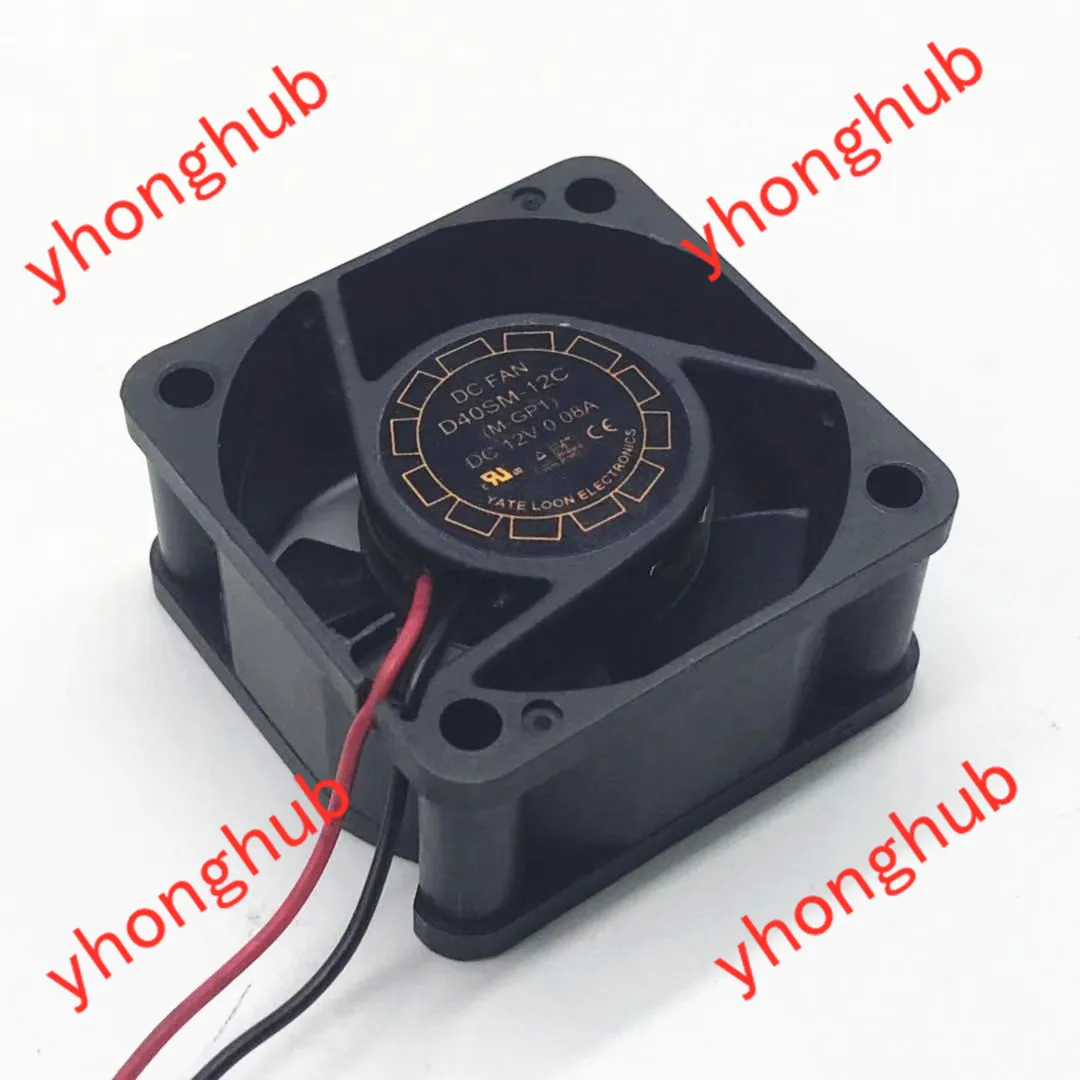 Yate Loon D40SM 12C DC 12V 0.08A 40x40x20 мм 2 провод Сервер вентилятор охлаждения|Кулеры и системы