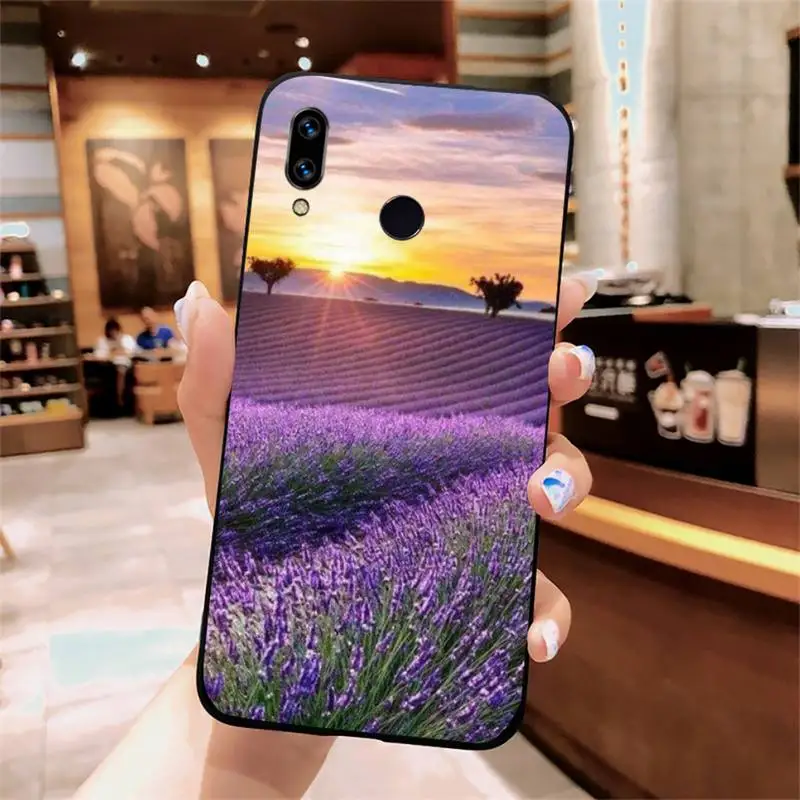 

simple lavender Purple flowers Phone Case For Xiaomi Redmi note 7 8 9 t k30 max3 9 s 10 pro lite