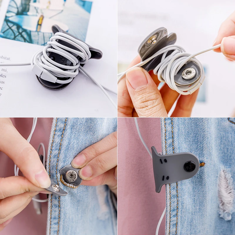 5 шт. креативные милые наушники с кнопкой для собак щенков кабель наушников шнур