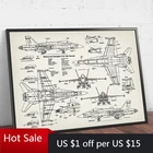 Самолет ВВС F18, патентованная печать, плакат самолета, боевой реактивный план, Настенная картина, Картина на холсте, пилот, подарок, декор комнаты