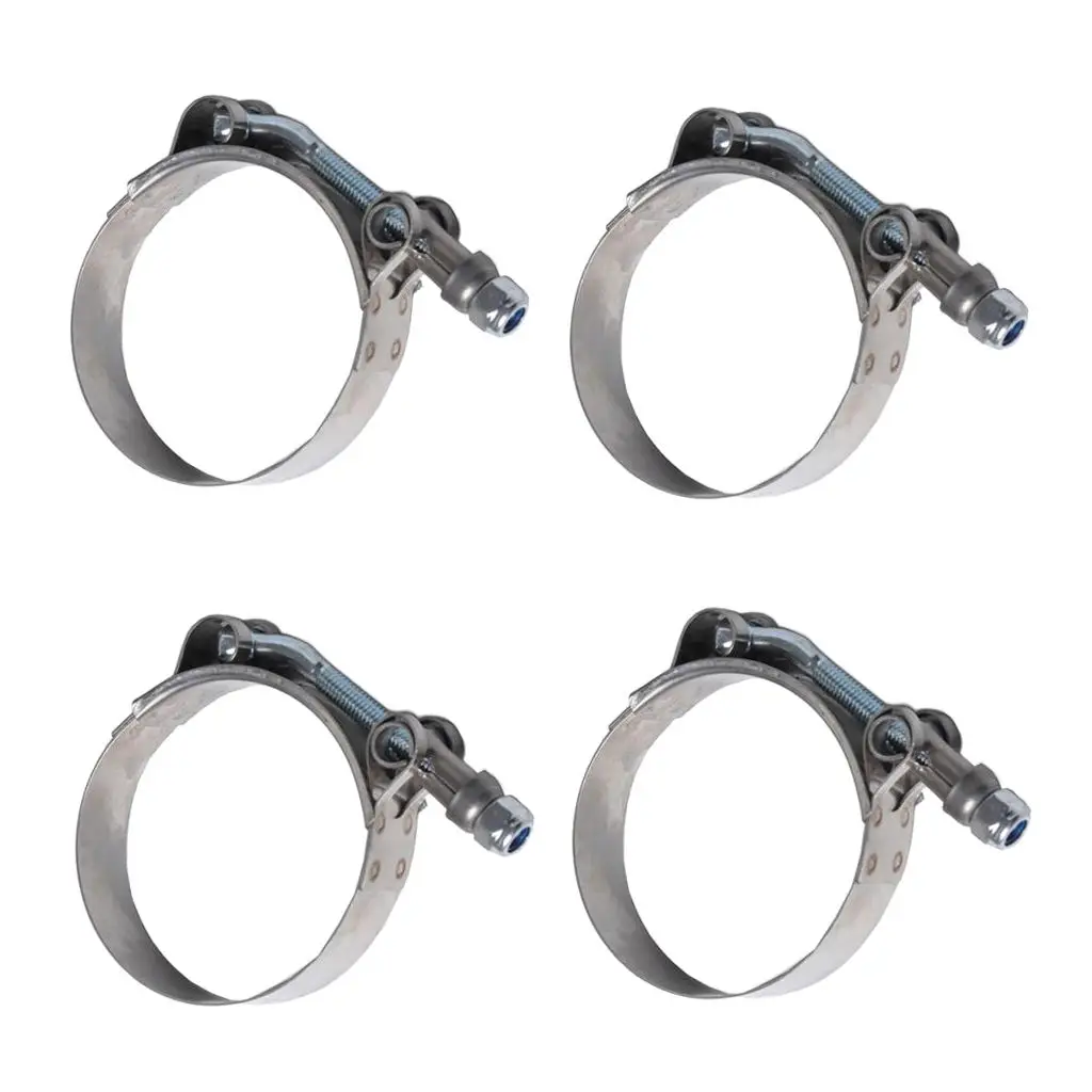 

4X 67-75MM Stainless Steel T- Clamps Turbo Intake Silicone Hose Clamps