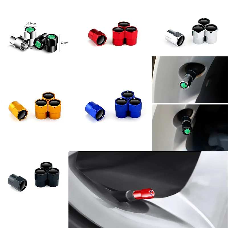 4 шт для колес Стикеры колеса шины клапан пылезащитные колпачки Mitsubishi Eclipse Cross