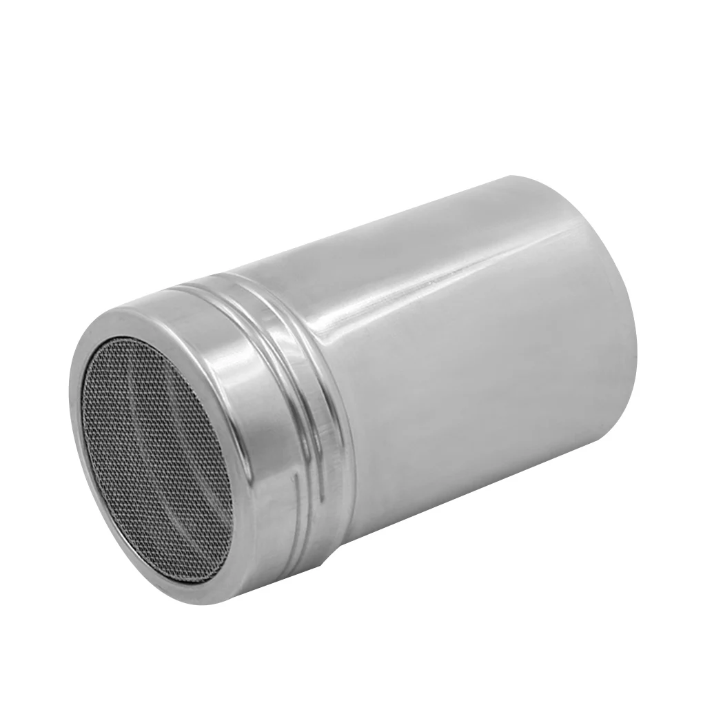

Dredgers Filtering Household Accessories Stainless Steel Powder Sprinkler Coffee Flour Dredgers Icing Sugar Net Salt Shaker