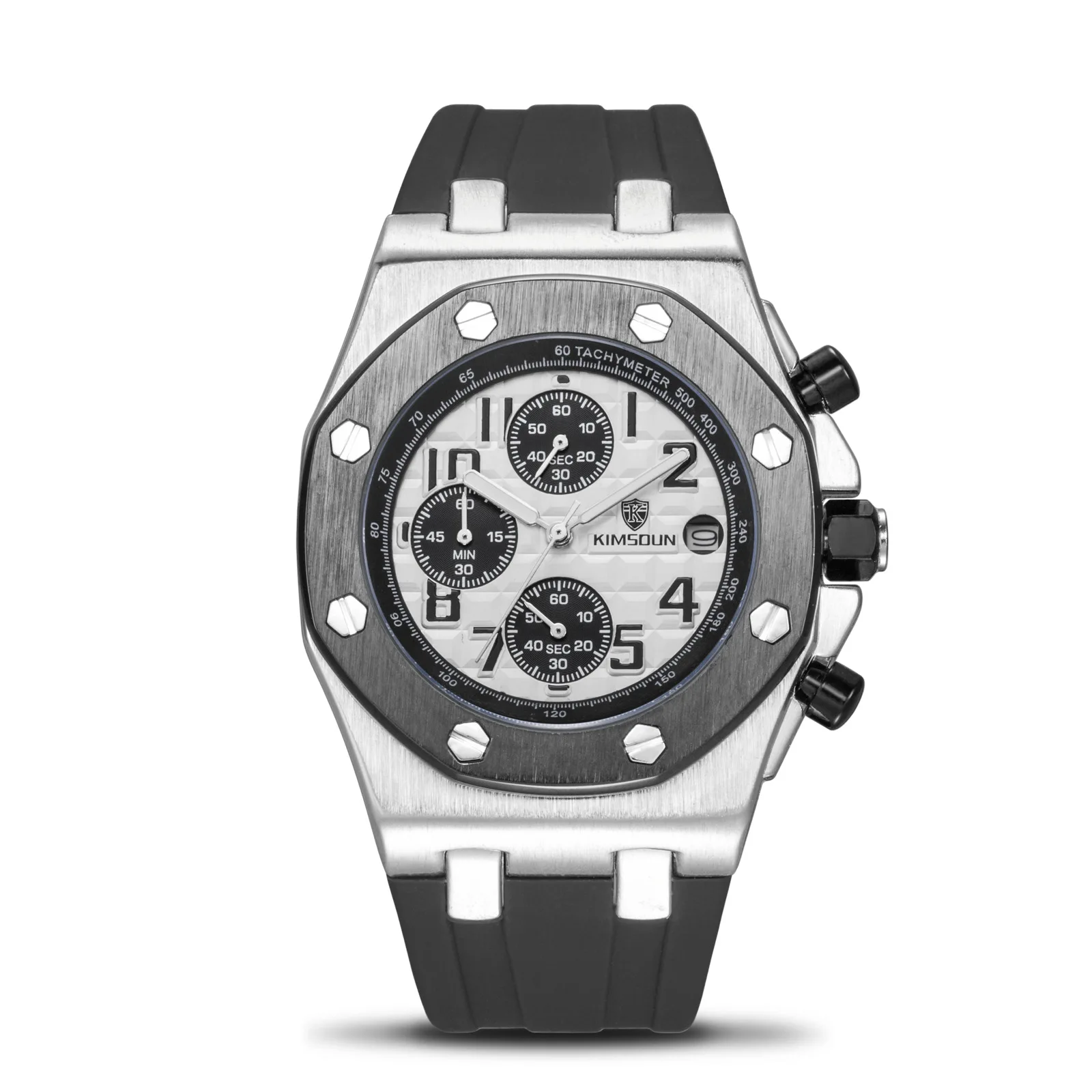 Switzerland Royal Rolexable Japan Miyota кварц модные часы мужские силиконовые три глаза
