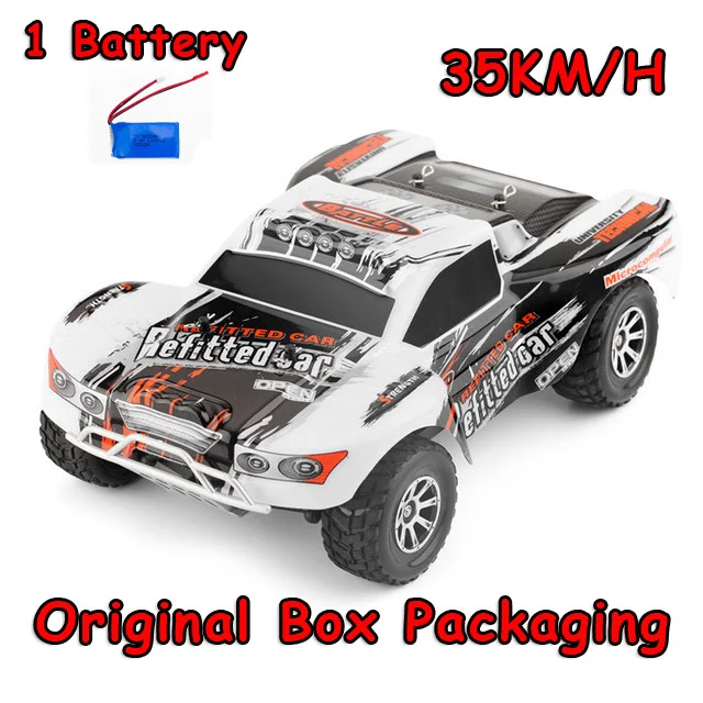 A969-A 35KM 1battery Список игрушек с дистанционным управлением автомобиля A969 1/18 масштаб игрушки 2,4G 4WD 70 км/ч, р/у дрейфующая Краткий курс на дальние расстояния Управление 4-х колесный шок Absorbe - Цвет: A969-A 35KM 1battery