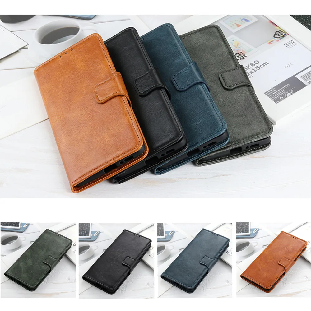 

For Samsung Galaxy A82 A22 A72 A32 A52 A02S A12 A42 A01 Core A21S A71 A51 A31 A21 M11 Flip Phone Wallet Magnetic Leather Cover