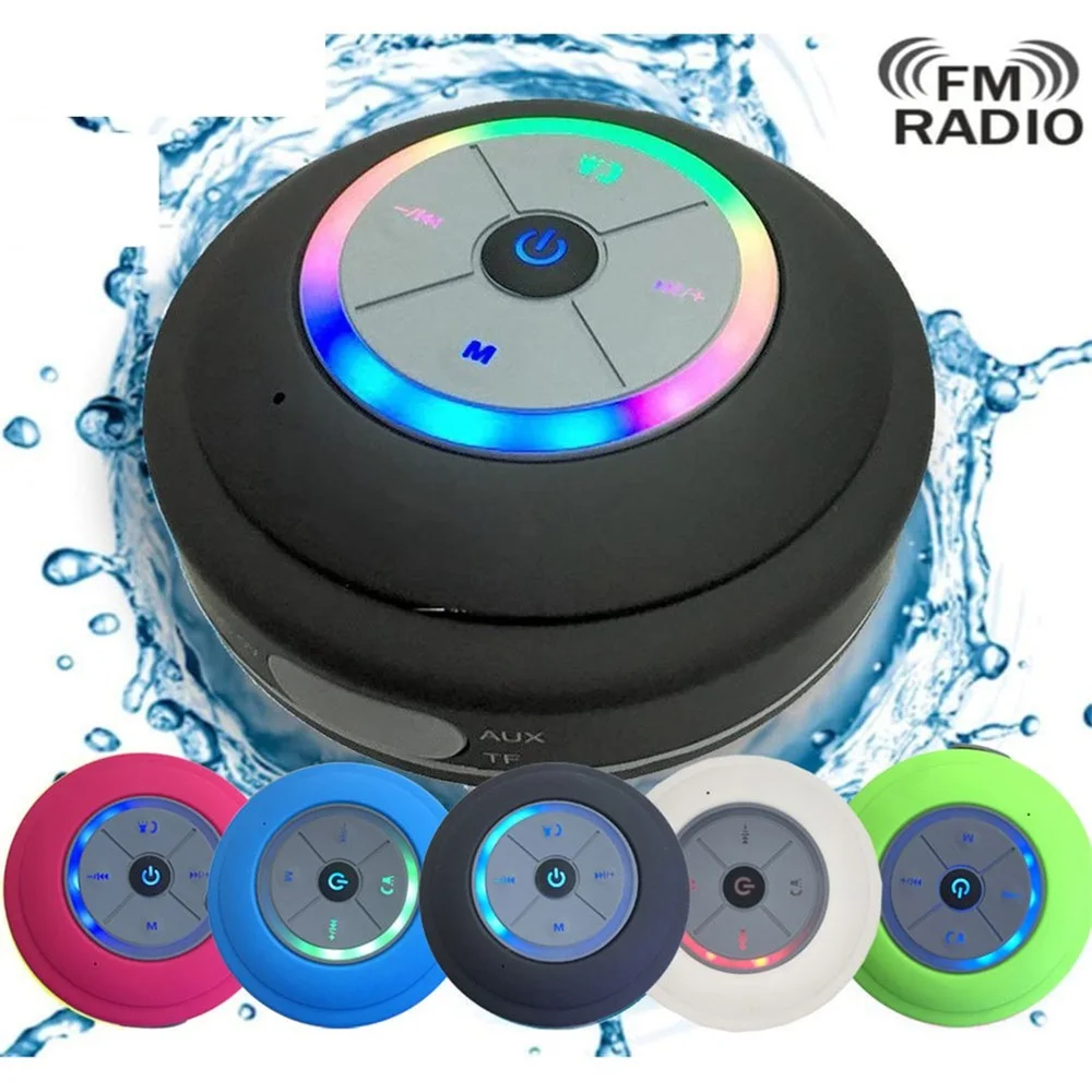 

Bluetooth-compatible Speaker Wireless Subwoofer Shower Waterproof Sucker HIFI Speaker Handsfree Call Music Bass mini SoundBox 3W