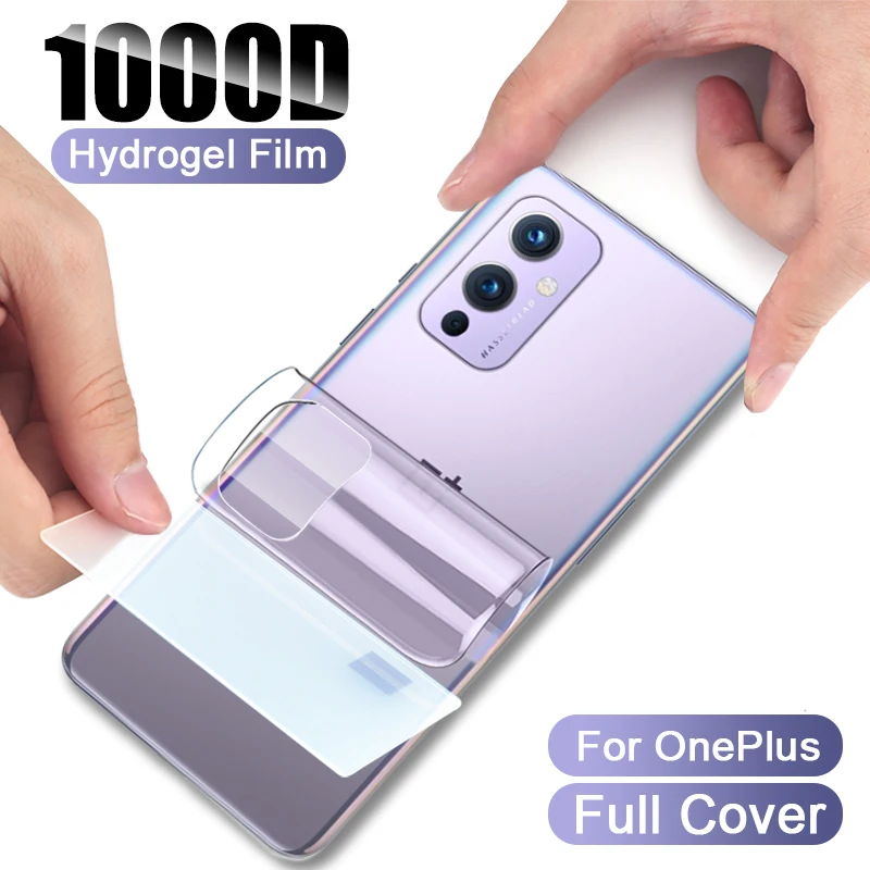 

Full Cover Curved Hydrogel Film For OnePlus 9 8T 8 7 7T Pro 6 6T Screen Protector Back Film Not-Tempered Glass Phone Accessories