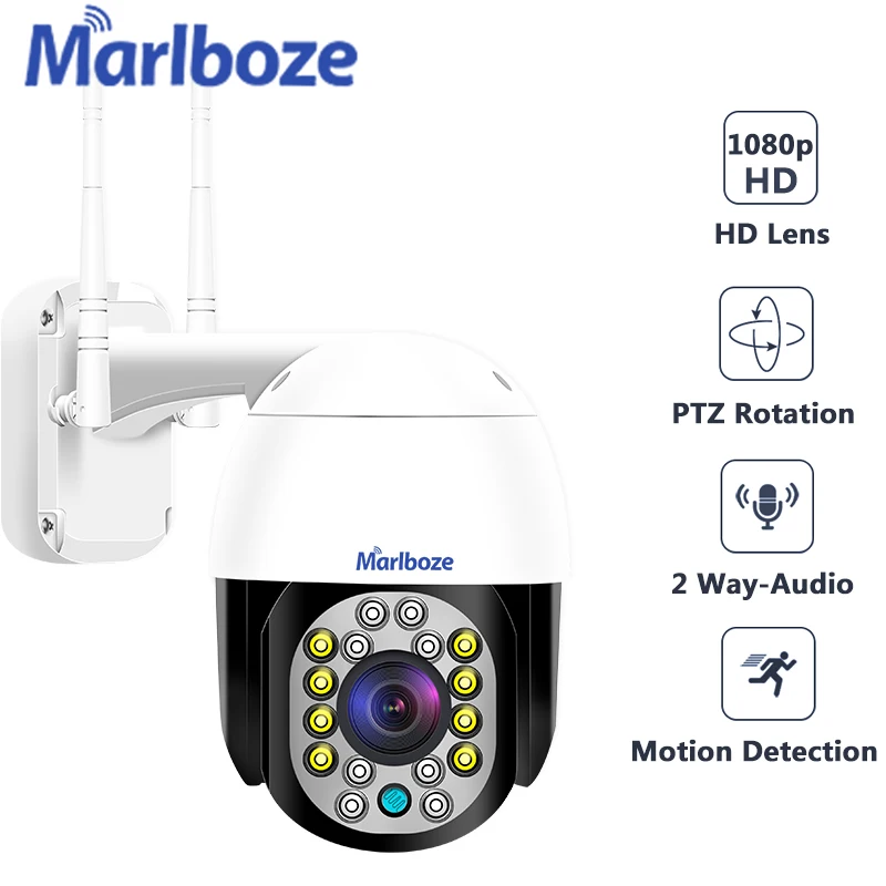 IP камера Marlboze 1080P PTZ 2 МП 4 кратный зум|Камеры видеонаблюдения| |
