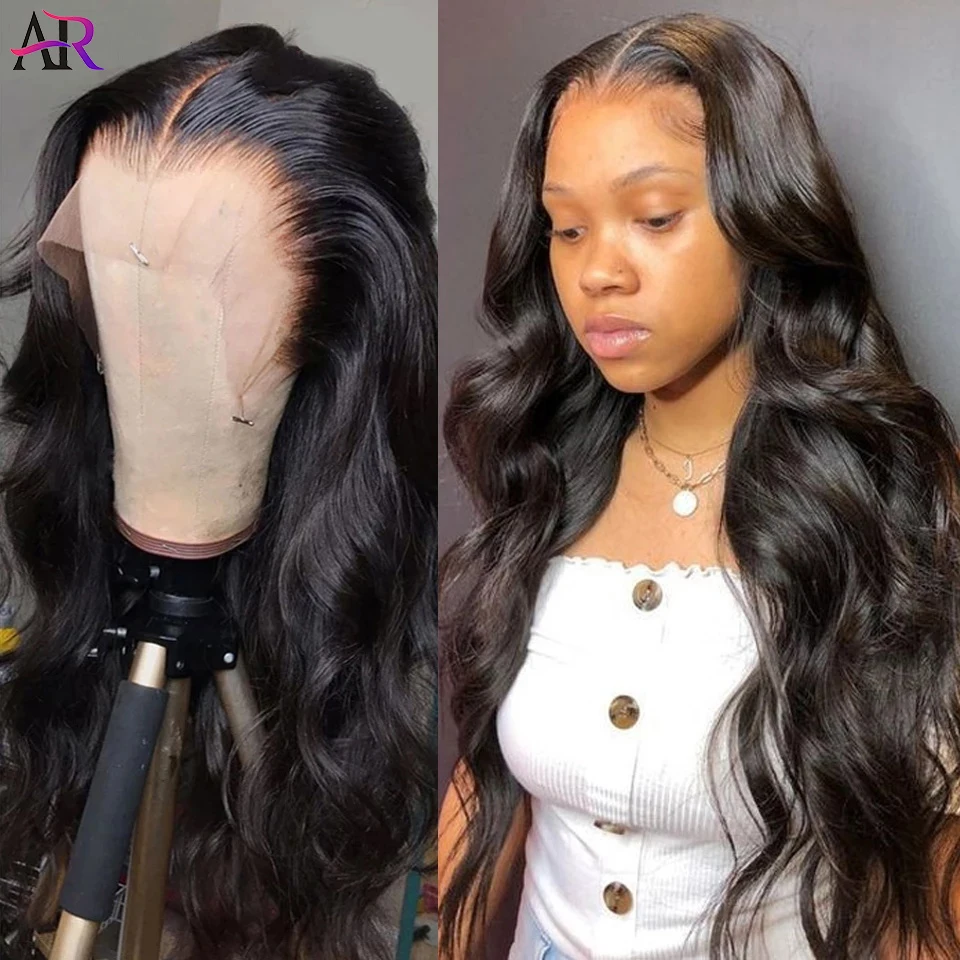 

Brazilian Glueless Body Wave 13x4 Lace Front Human Hair Wigs Swiss Lace Closure Frontal 30 Inch Long Length Wig For Black Women