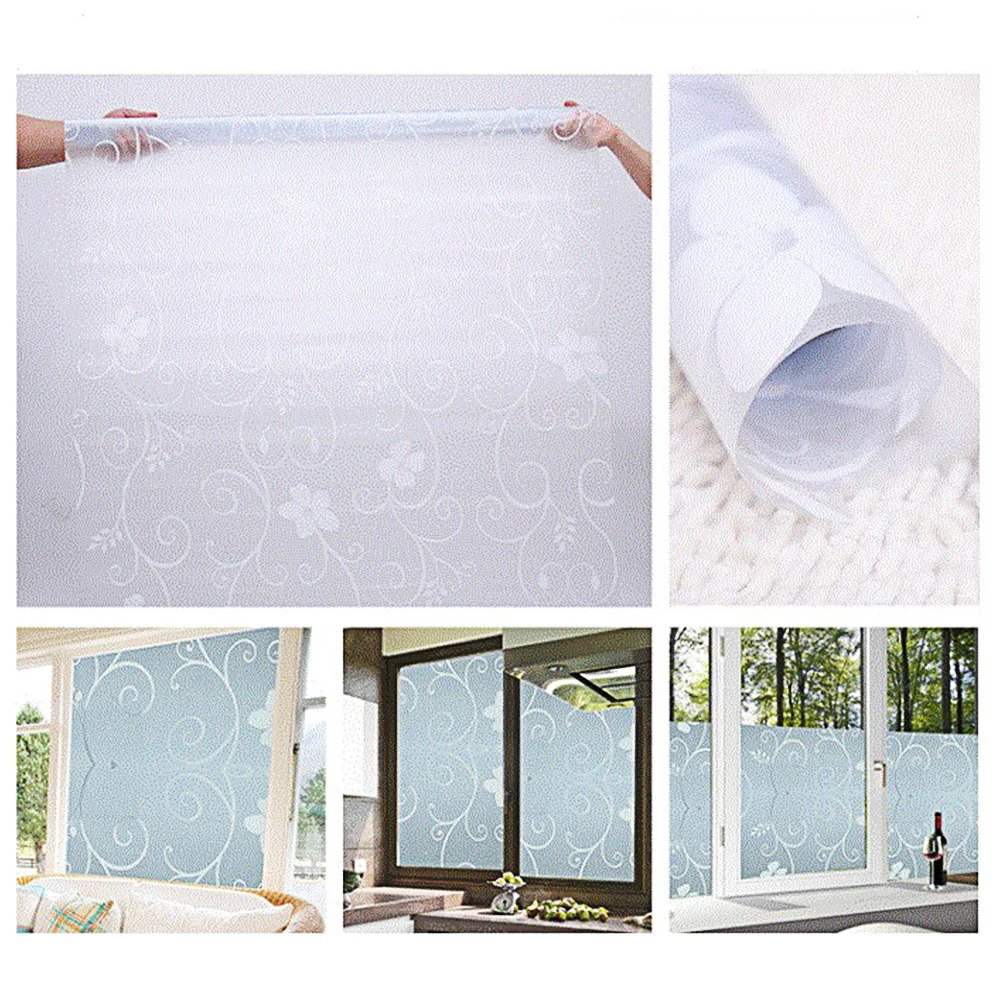Новая водостойкая ПВХ матовая стеклянная непрозрачная пленка для окна домашнего