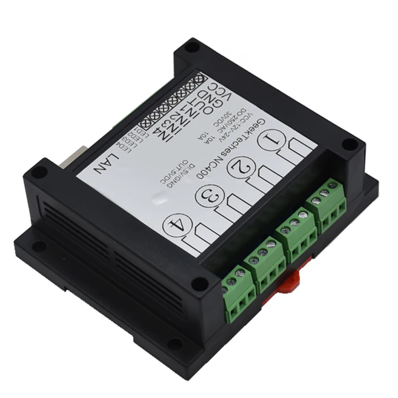 

NC400 RJ45 TCP/IP WEB Remote Control Board with 4 Channels Relay UDP W5500 Networking Controller