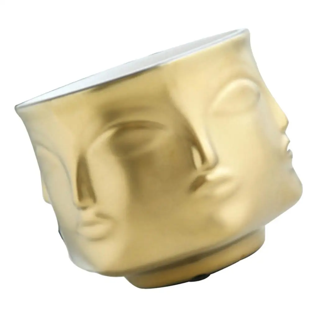 Керамический цветочный горшок для садового растения в скандинавском стиле